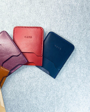 satoandco leather wallet